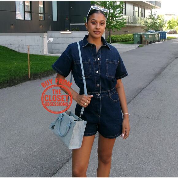 RARE!!! ZARA BLOGGER FAVE!!! Denim Jumpsuit NWT - Picture 9 of 16